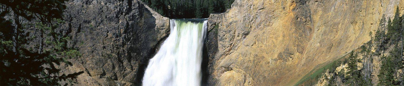 Yellowstone Falls Yellowstone National Park Wyoming — India travel guide